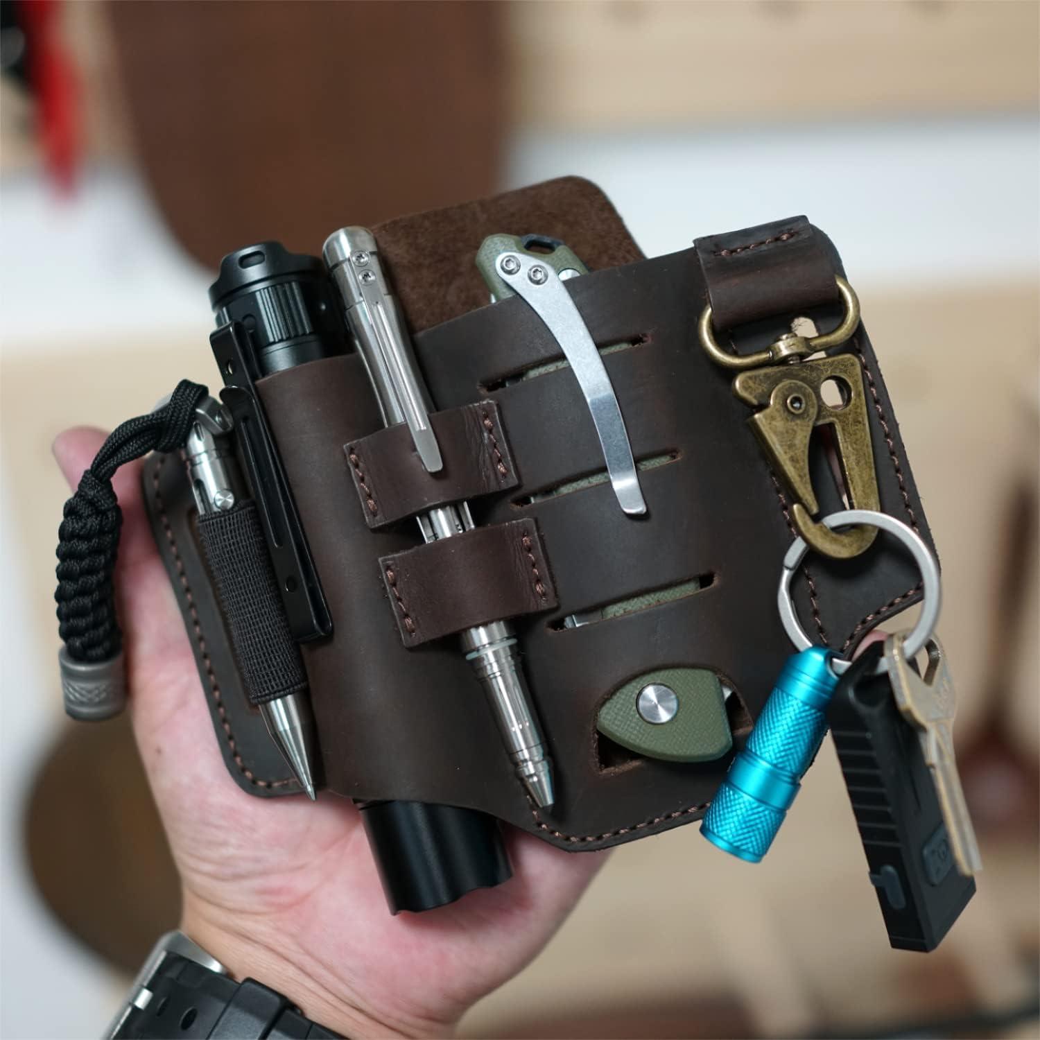 Funda de Cuero VIPERADE PJ16 para Cinturón EDC 5 en 1