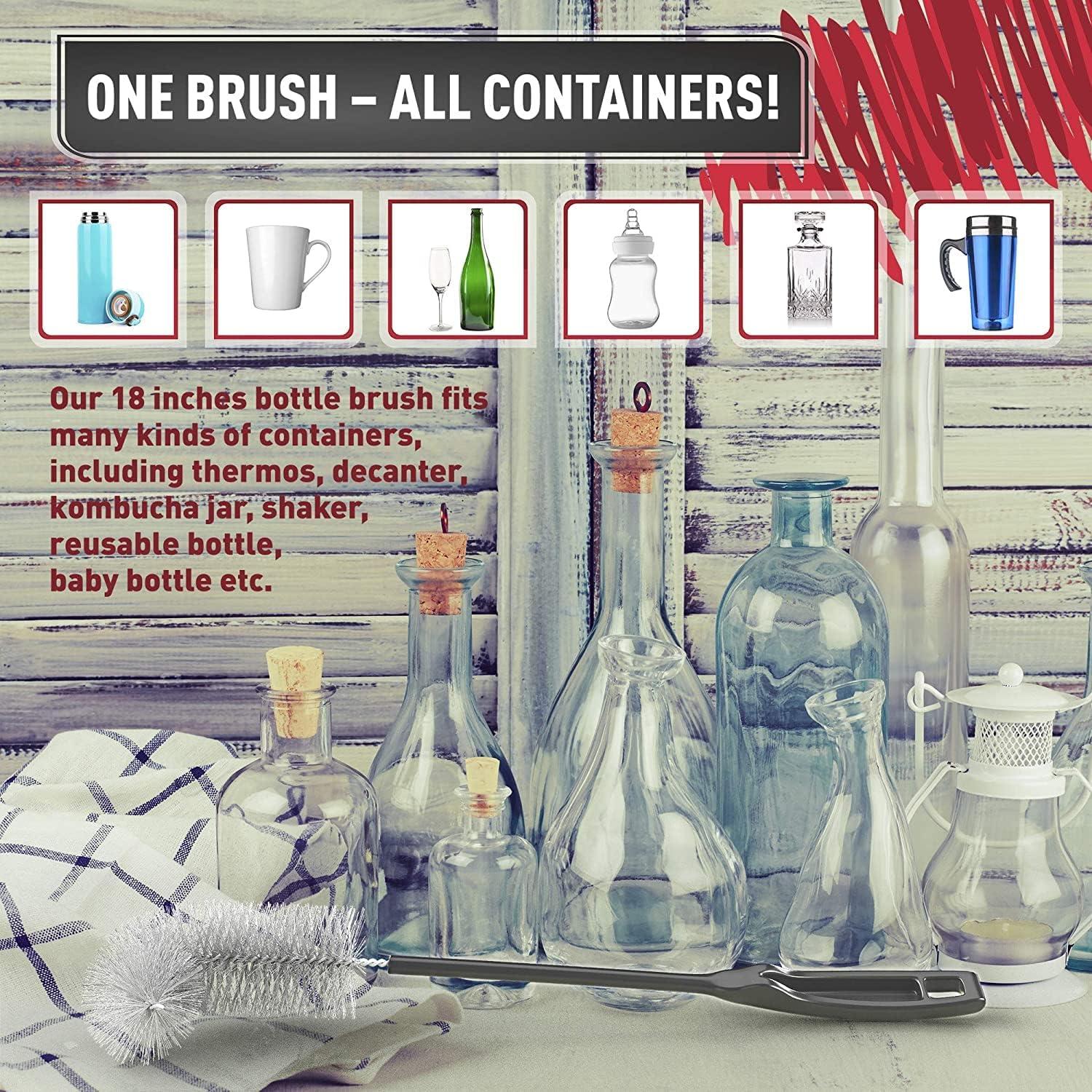 Cepillo Limpiador de Botellas Konex 40.64 cm - Paquete de 3