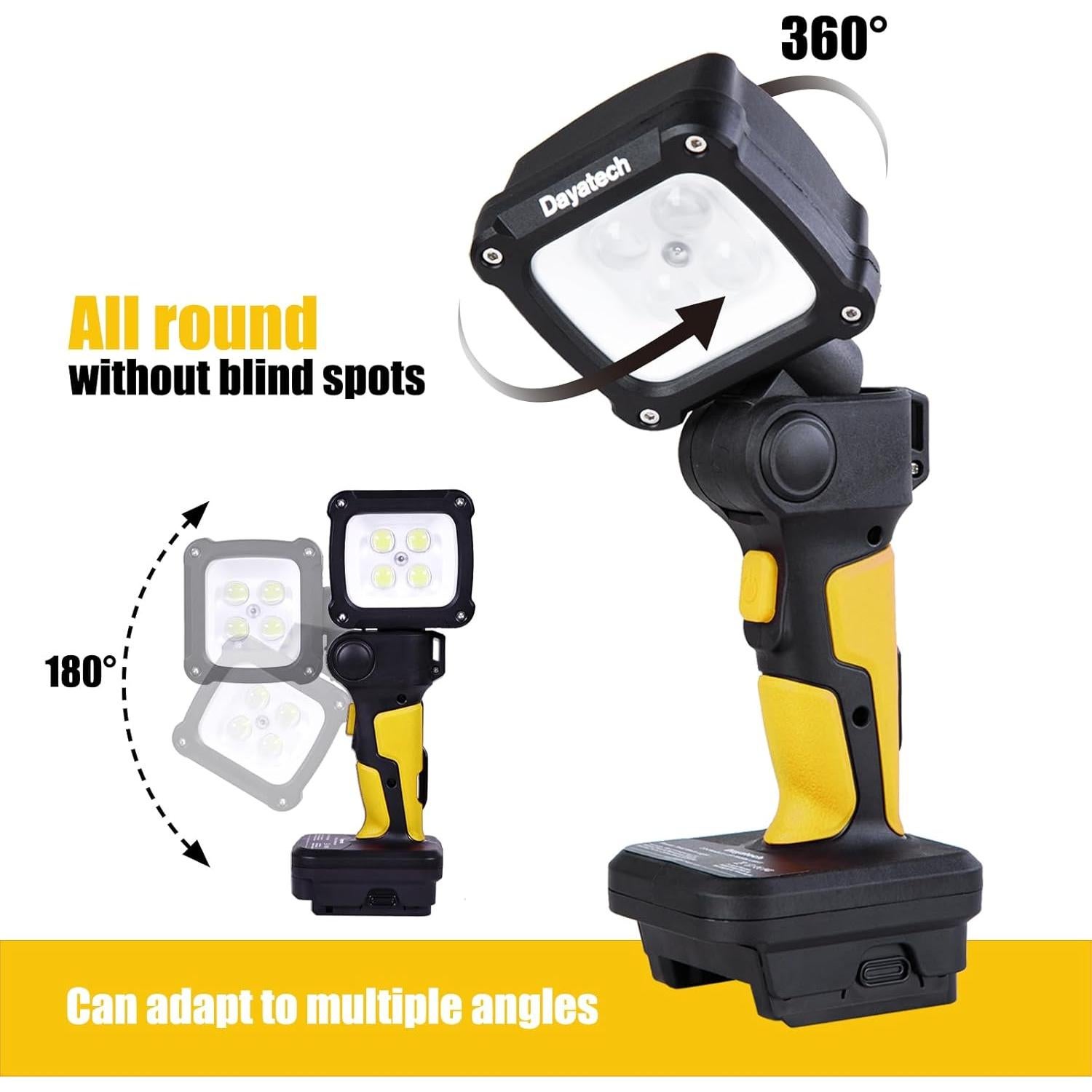 Luz de Trabajo LED Inalámbrica DAYATECH DY-363Z 3000 Lúmenes