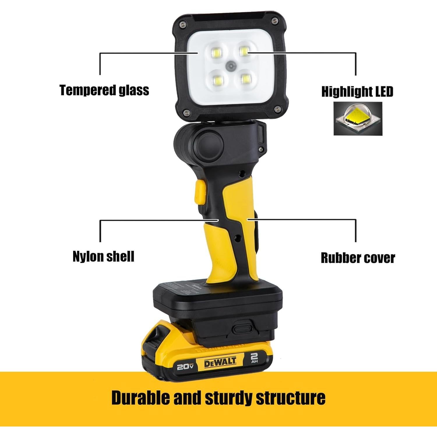 Luz de Trabajo LED Inalámbrica DAYATECH DY-363Z 3000 Lúmenes