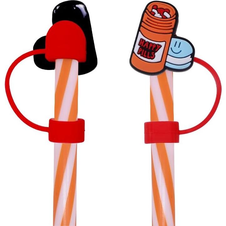 Cubiertas de Pajitas Reutilizables NOVGATU 8 Piezas 9-10mm