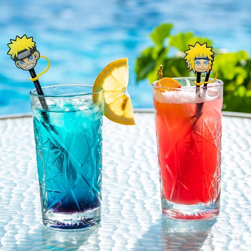 Juego de 10 Cubiertas de Silicona para Pajitas de Anime - Reutilizables 6-8mm