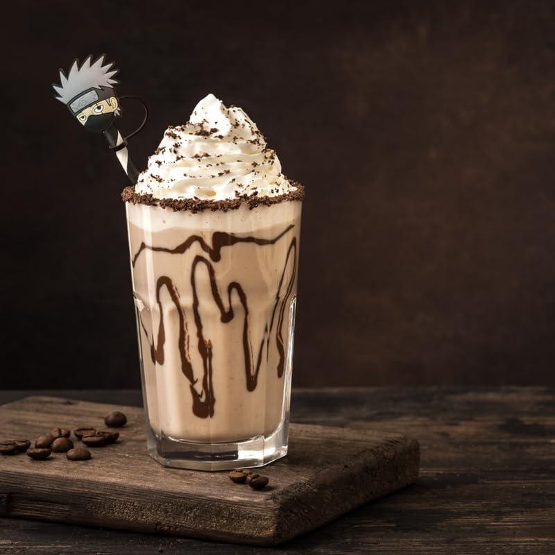 Juego de 10 Cubiertas de Silicona para Pajitas de Anime - Reutilizables 6-8mm