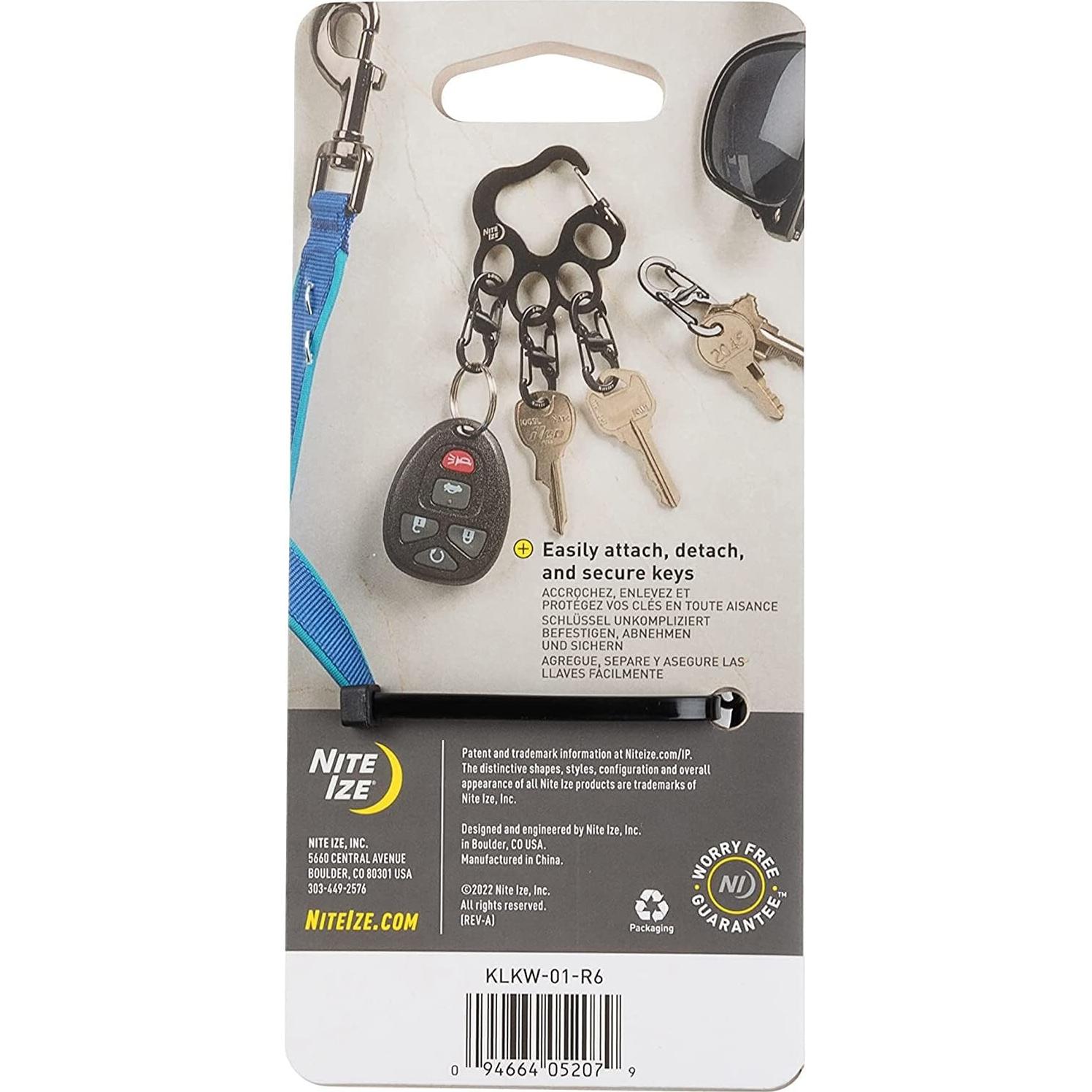 Organizador de Llaves Nite Ize Pawprint con Mosquetón