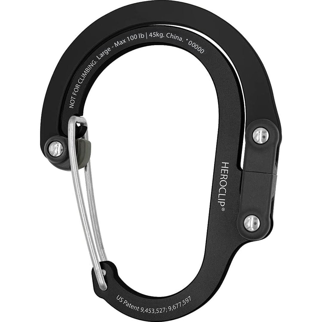 Clip Heroclip Grande GEAR AID para Colgar 45.36 kg Negro