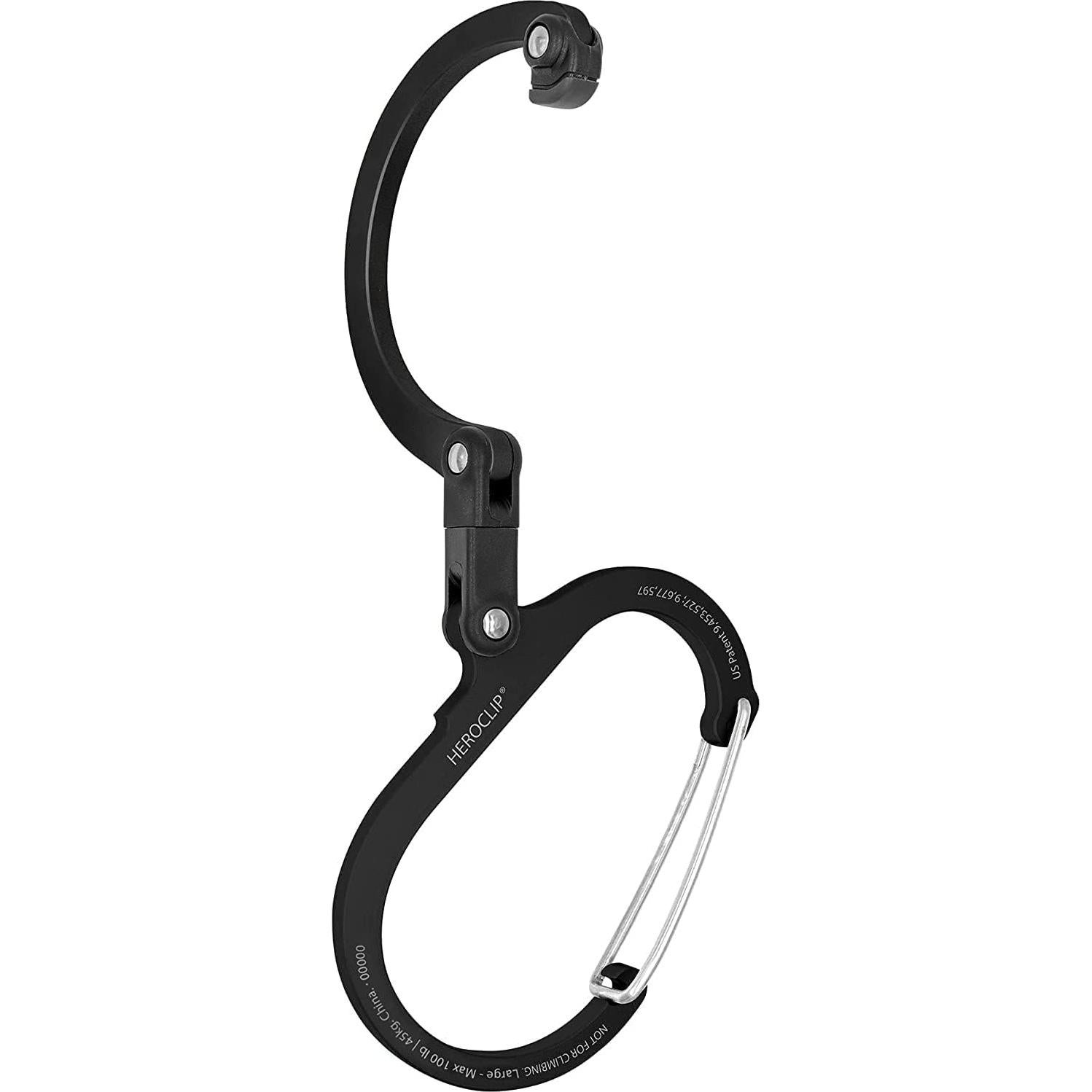 Clip Heroclip Grande GEAR AID para Colgar 45.36 kg Negro
