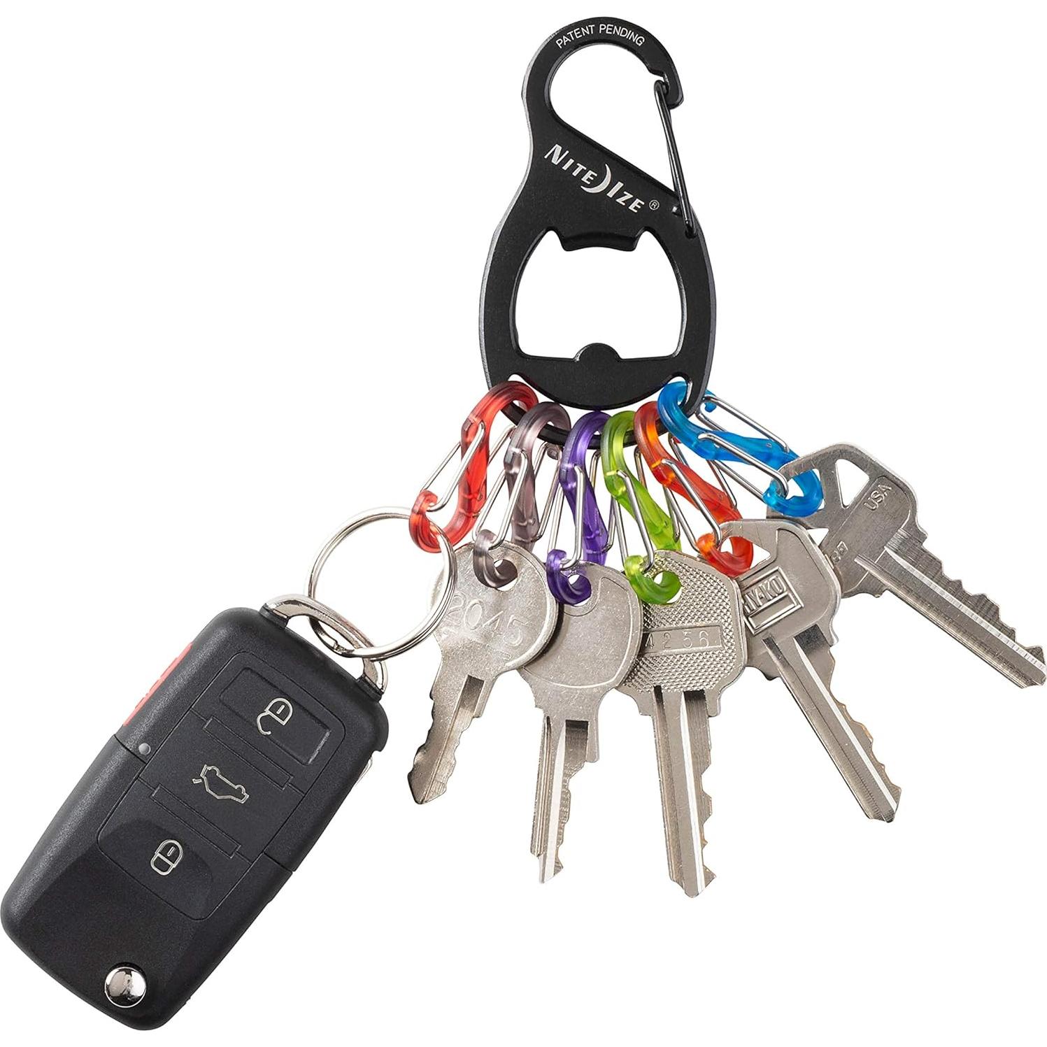 Llavero NITEIZE KRB-03 con abridor y 6 S-Biners de colores