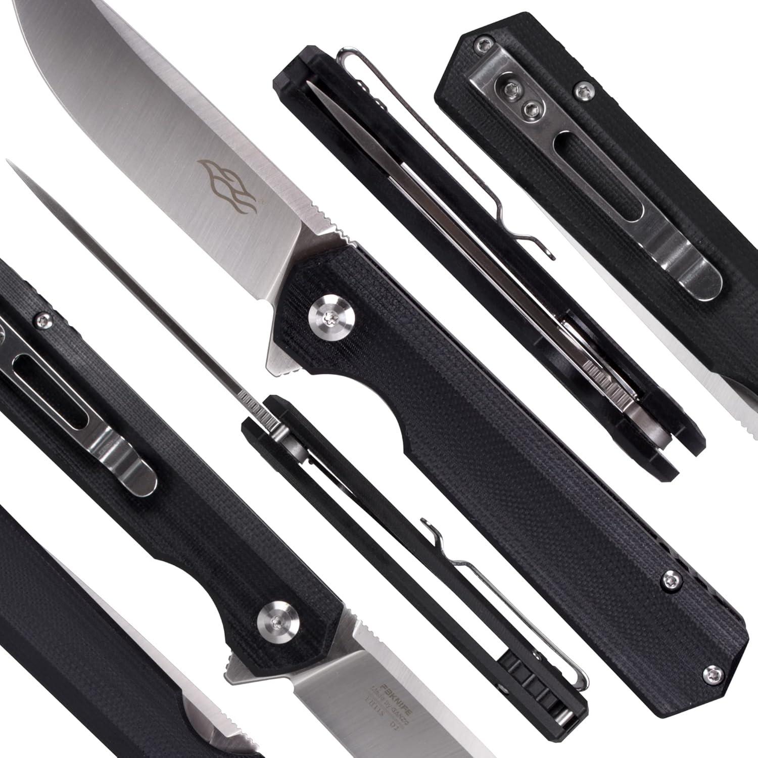 Cuchillo Plegable Firebird FH11-BK Acero D2 Mango G10 20.5cm