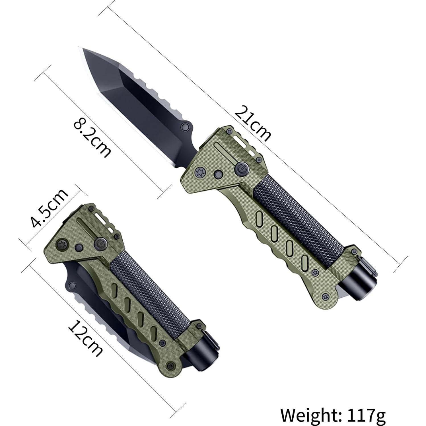 VIPERADE VAK6-S Multitool Supervivencia Cuchillo Linterna LED