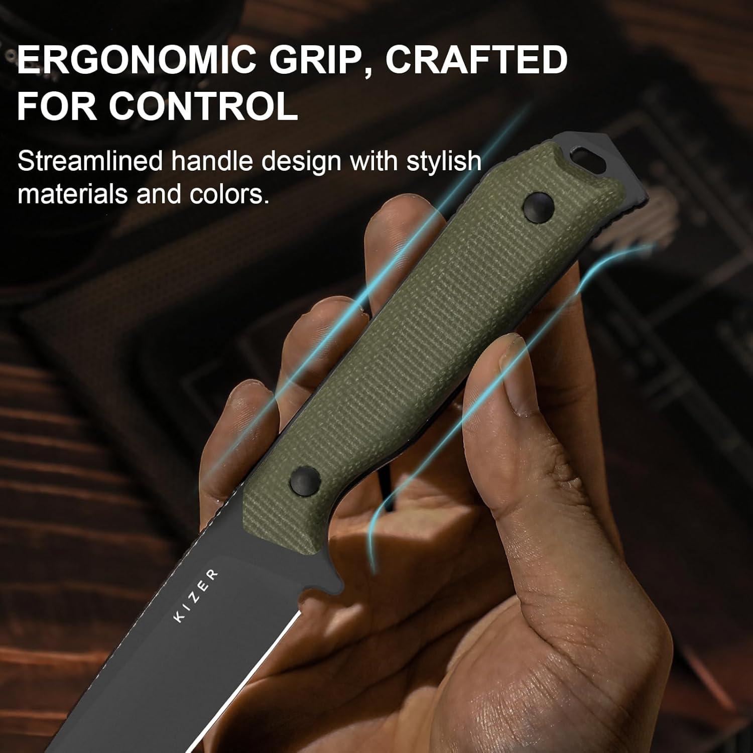 Cuchillo Fijo Kizer Begleiter Fix D2 9.6 cm con Funda Kydex