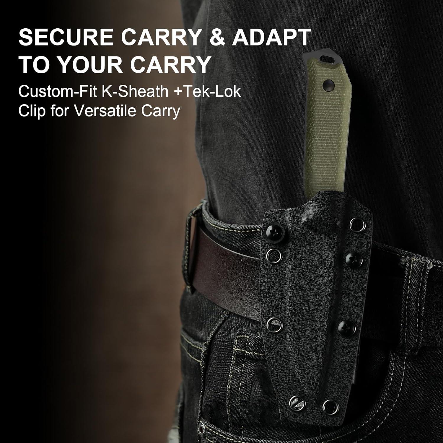 Cuchillo Fijo Kizer Begleiter Fix D2 9.6 cm con Funda Kydex