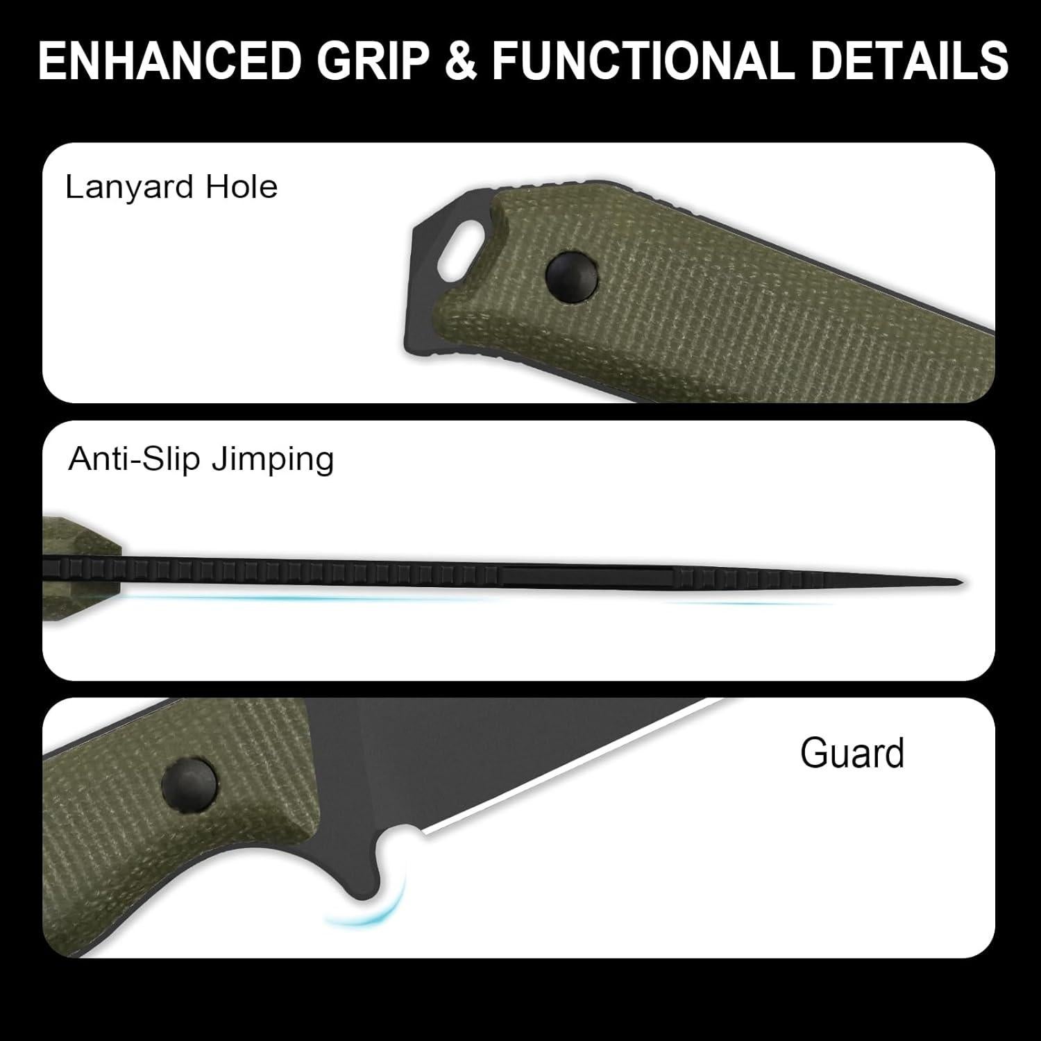 Cuchillo Fijo Kizer Begleiter Fix D2 9.6 cm con Funda Kydex