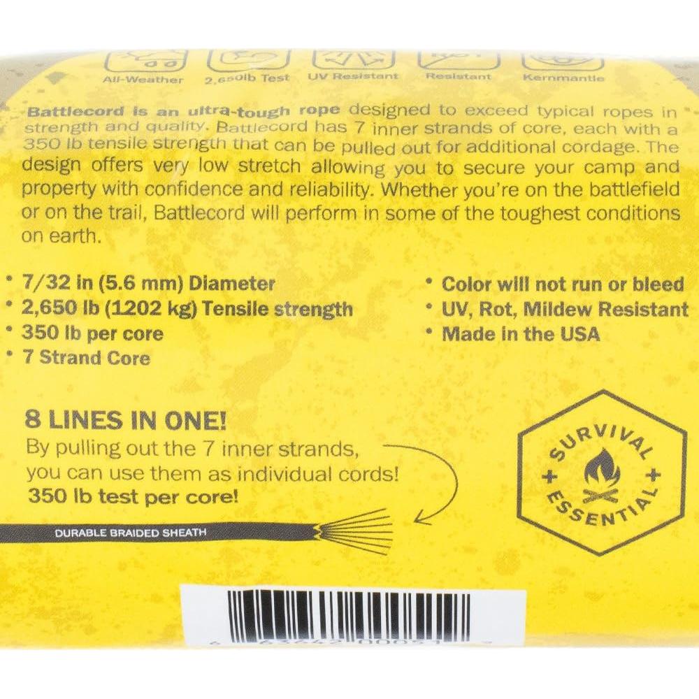 BattleCord GOLBERG G 30.48m Alta Resistencia 1200kg Nylon