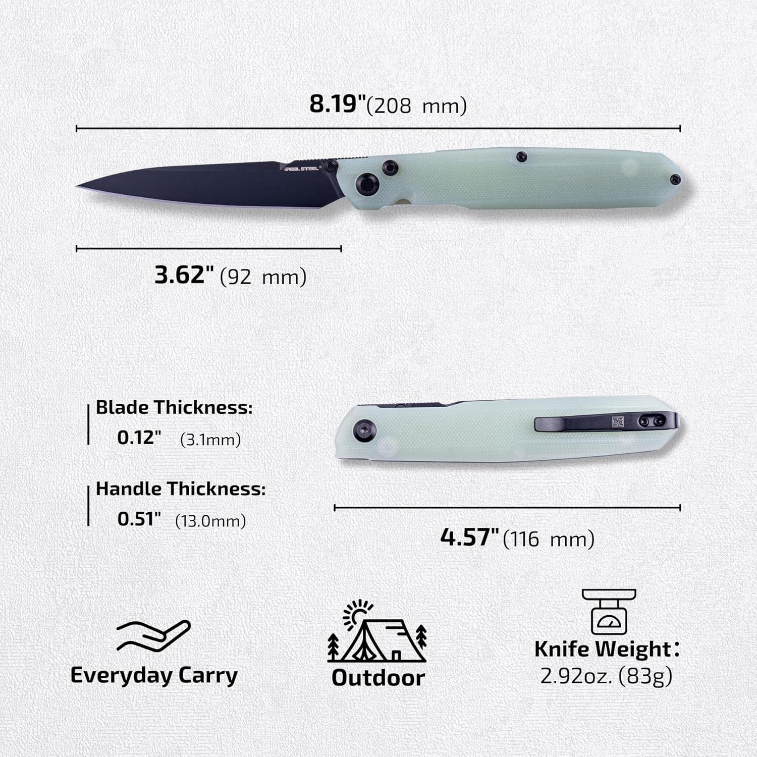 Cuchillo Plegable REALSTEEL G5-Metamorph 9.19 cm Acero 14C28N