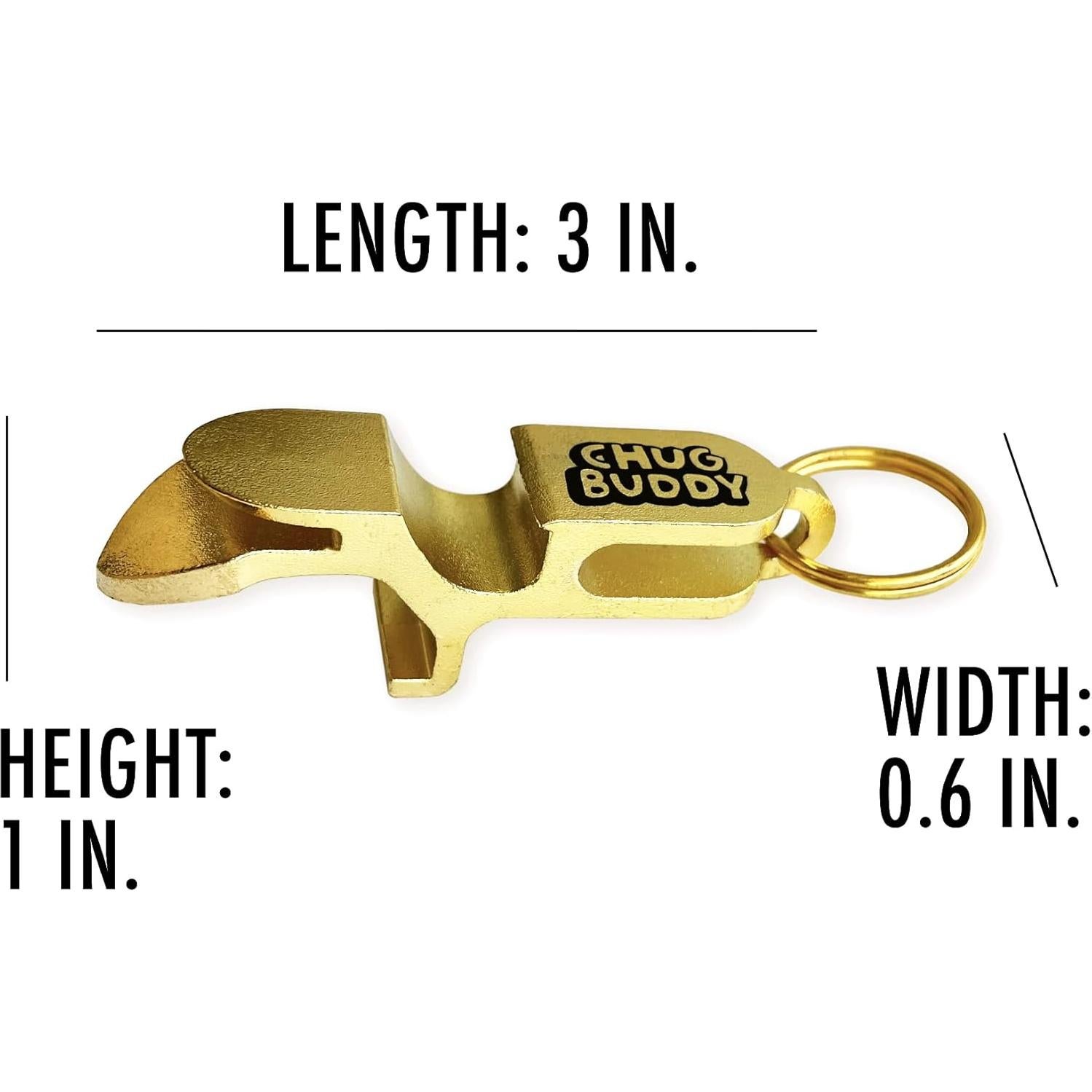 Abridor de latas y botellas Chug Buddy 4 en 1 - Negro