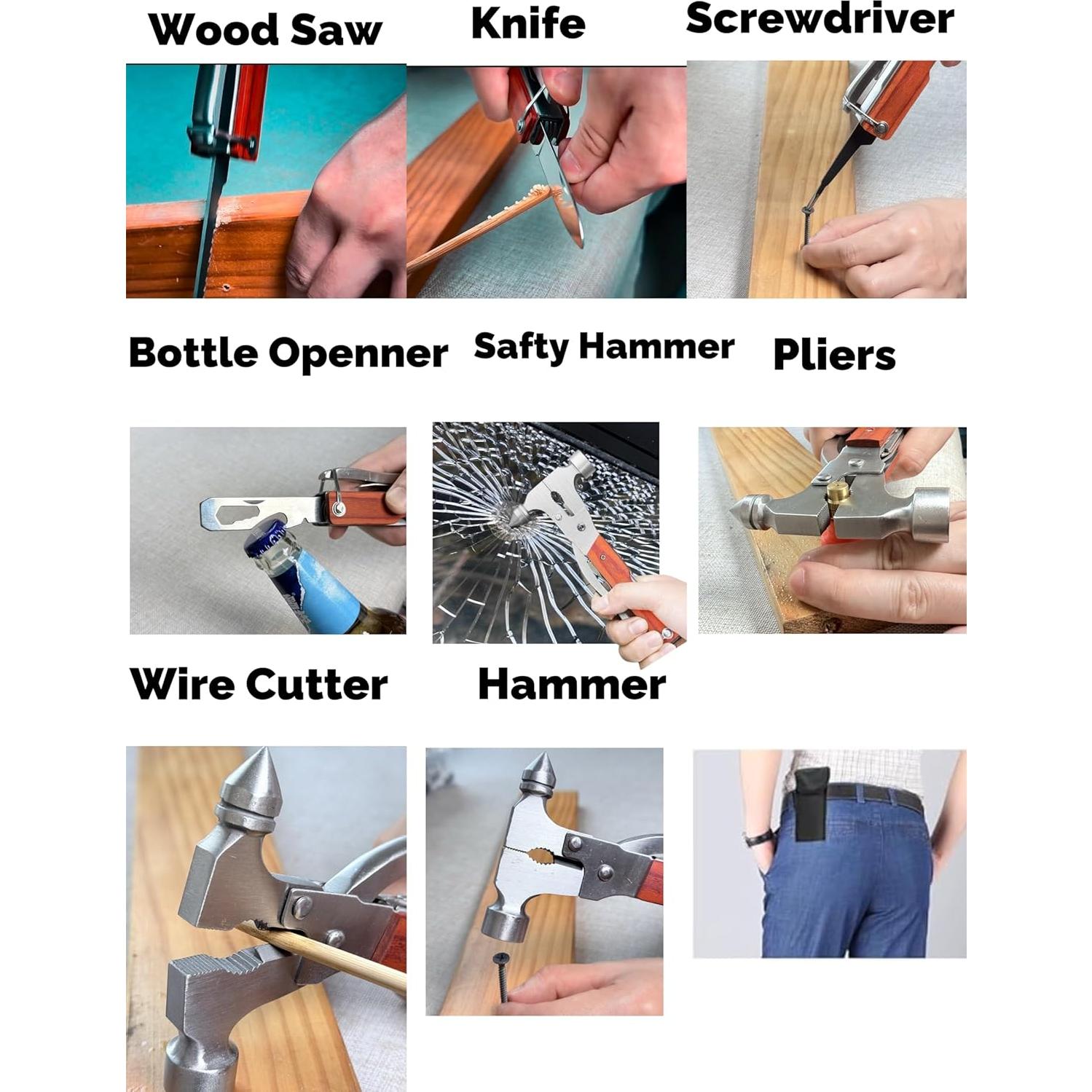 Multiherramienta 16 en 1 JMFANGLIU con Martillo y Pinzas