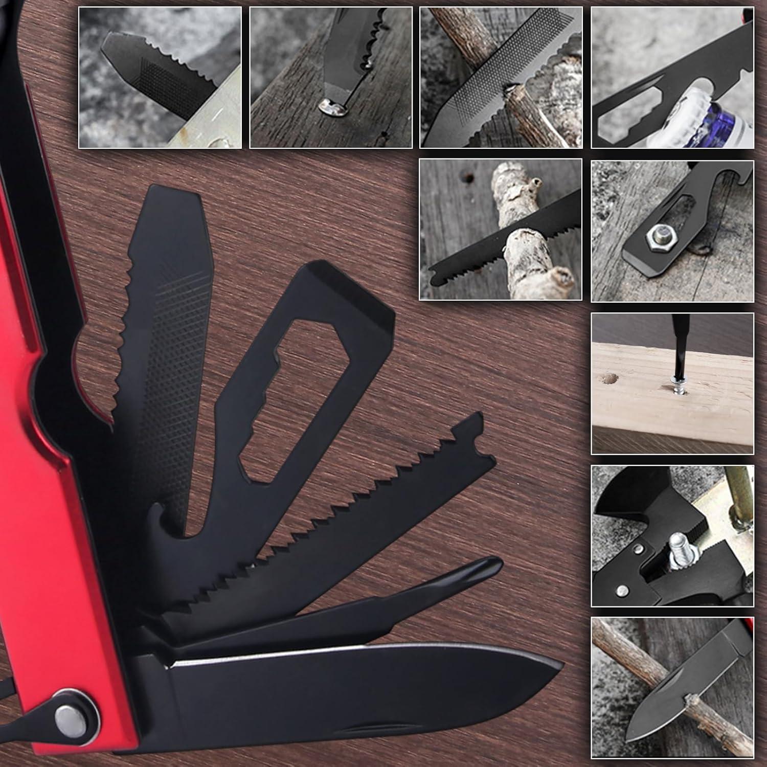 Multiherramienta 15 en 1 LEONTOOL con Hacha y Martillo