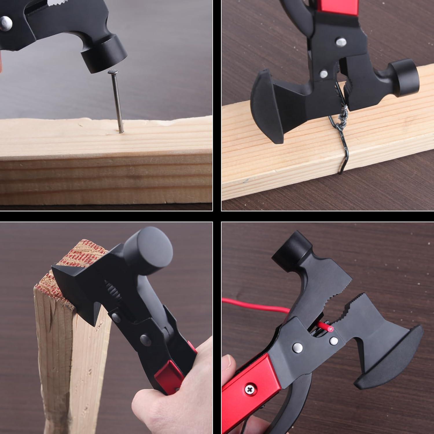 Multiherramienta 15 en 1 LEONTOOL con Hacha y Martillo