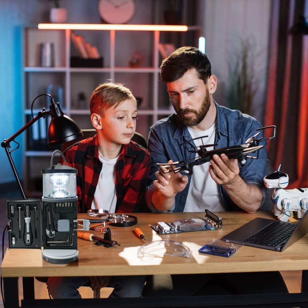 Linterna LED con Kit de Herramientas XuseiLan 2 en 1 Camping