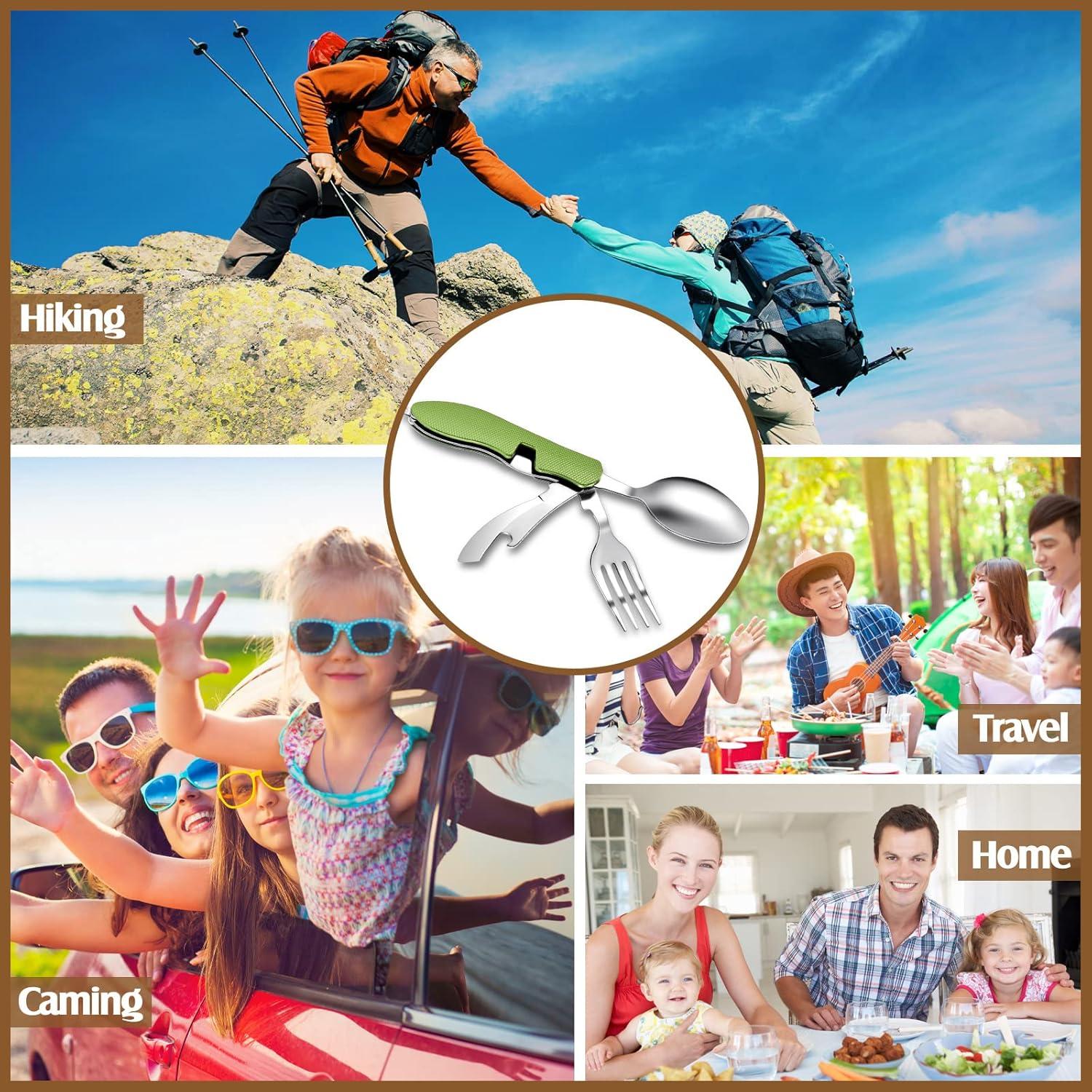 Juego de Utensilios de Camping 5 Piezas Tessco Plegables