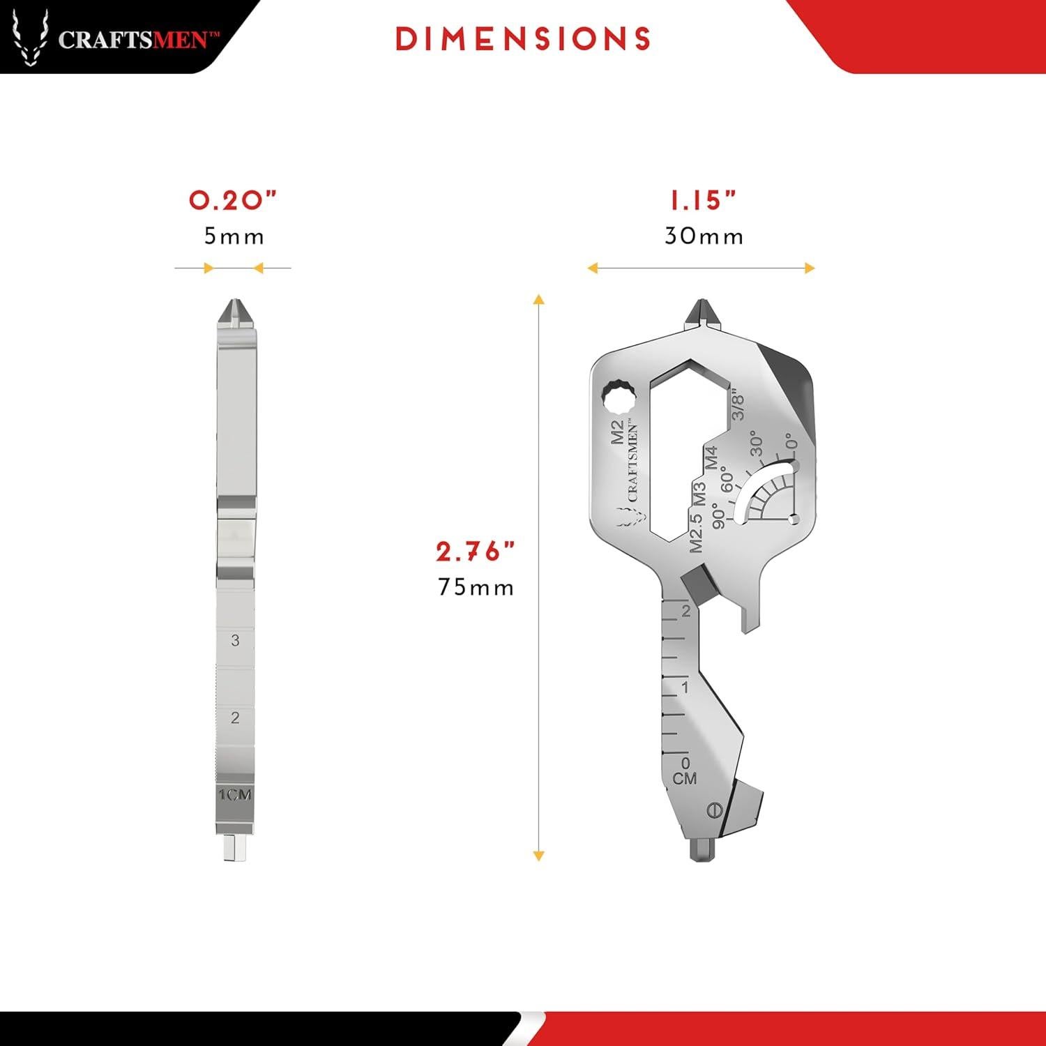 Multiherramienta 20 en 1 Craftsmen de Acero Inoxidable