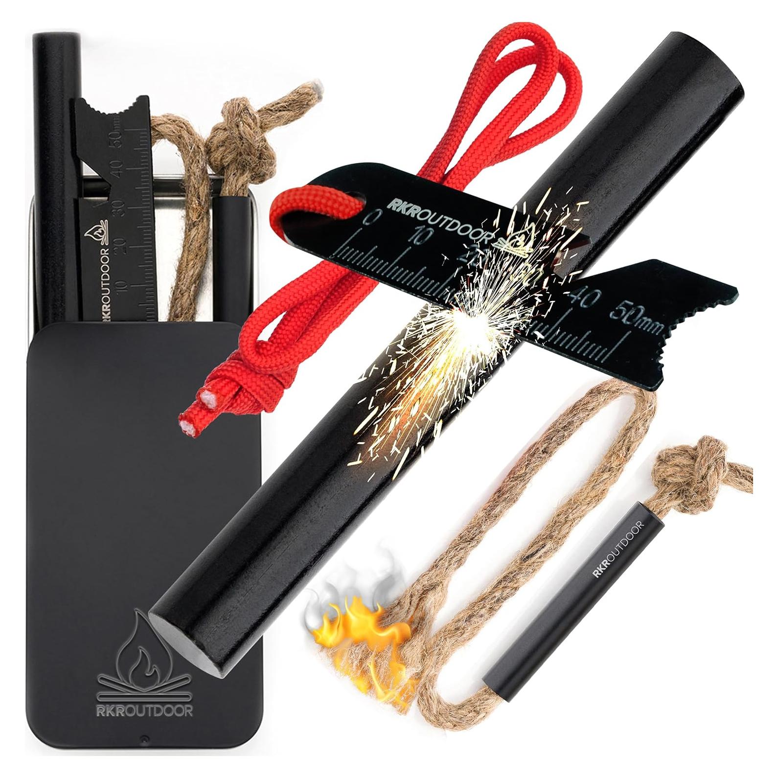 Kit de Inicio de Fuego RKR Outdoor - Barra de Ferro 10 cm