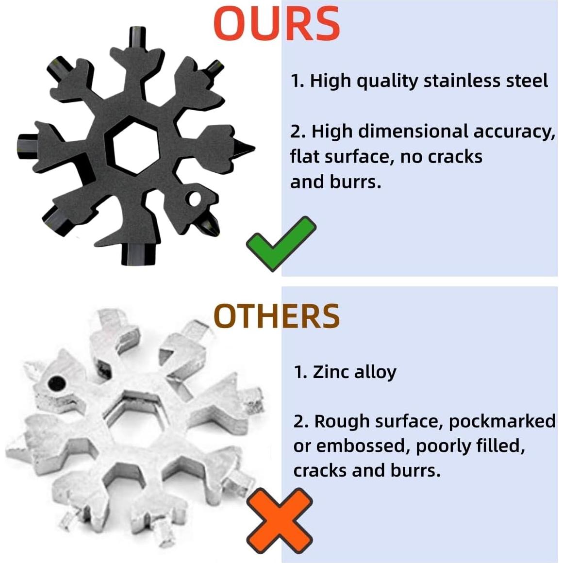 Herramienta Multiusos 18 en 1 FODARSAI Copo de Nieve