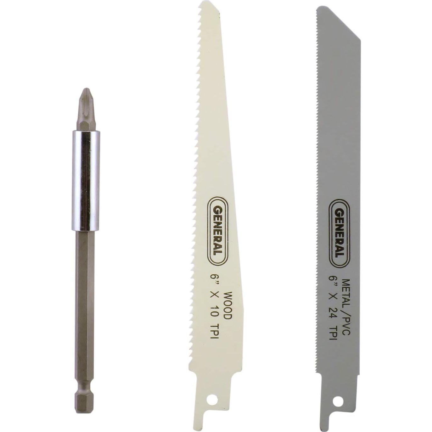 Destornillador y Sierra Multiusos 14 Piezas General Tools 86014