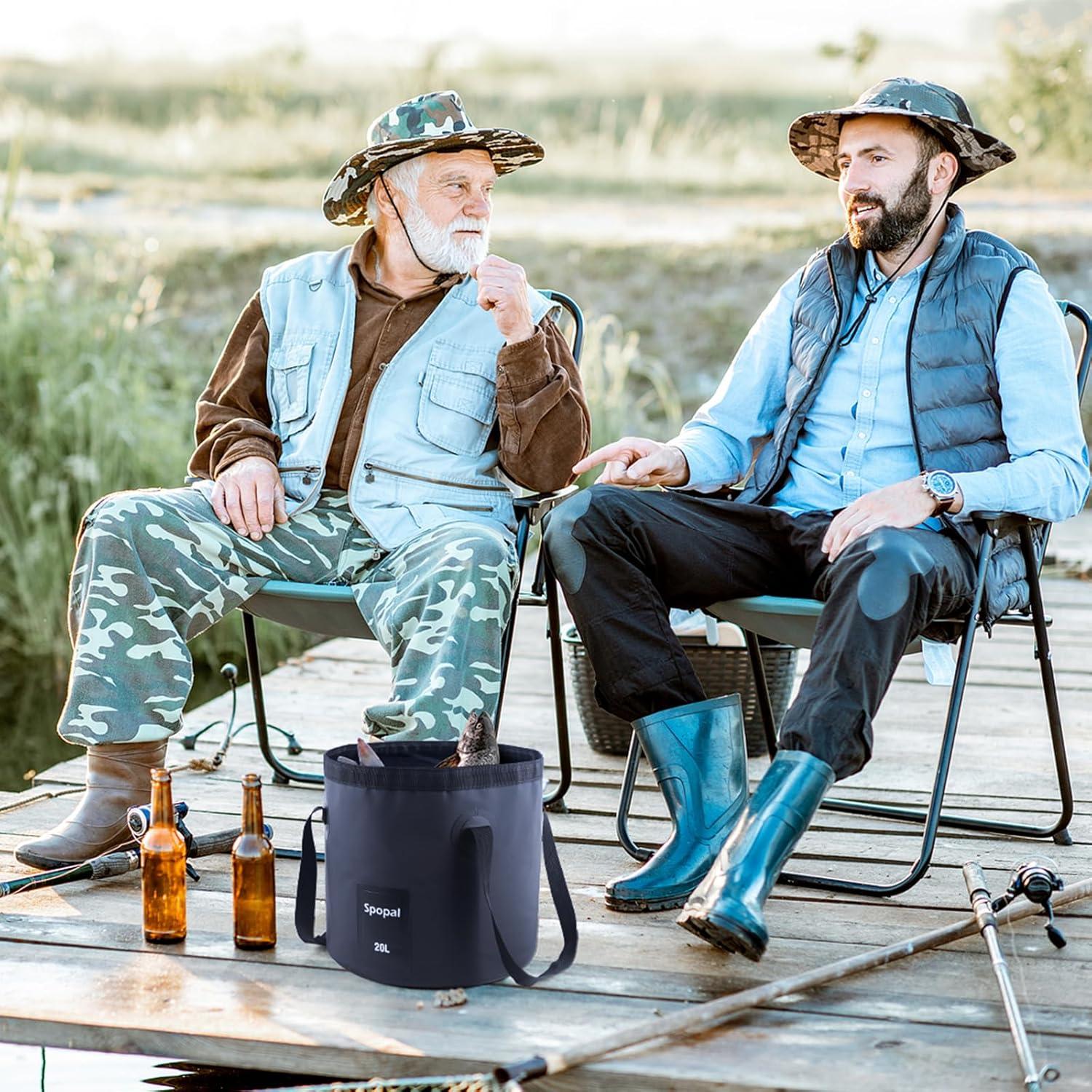 Ducha de Camping Portátil Spopal 10000mAh con Cubo 20L