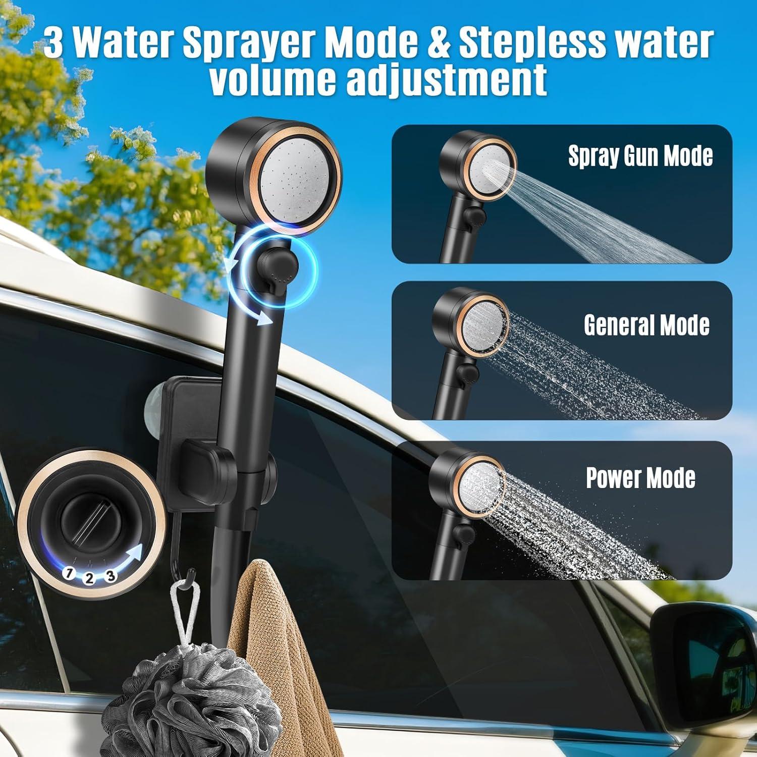 Ducha Portátil Thallike con Calentador 1500W y Batería 8000mAh