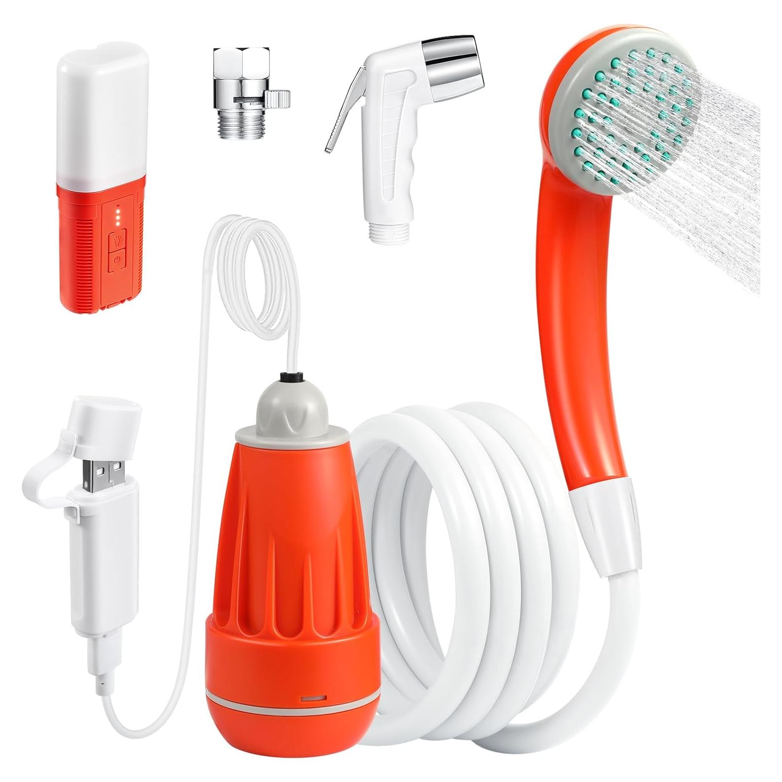 Ducha Portátil KEDSUM 4400mAh con Luz LED y USB C