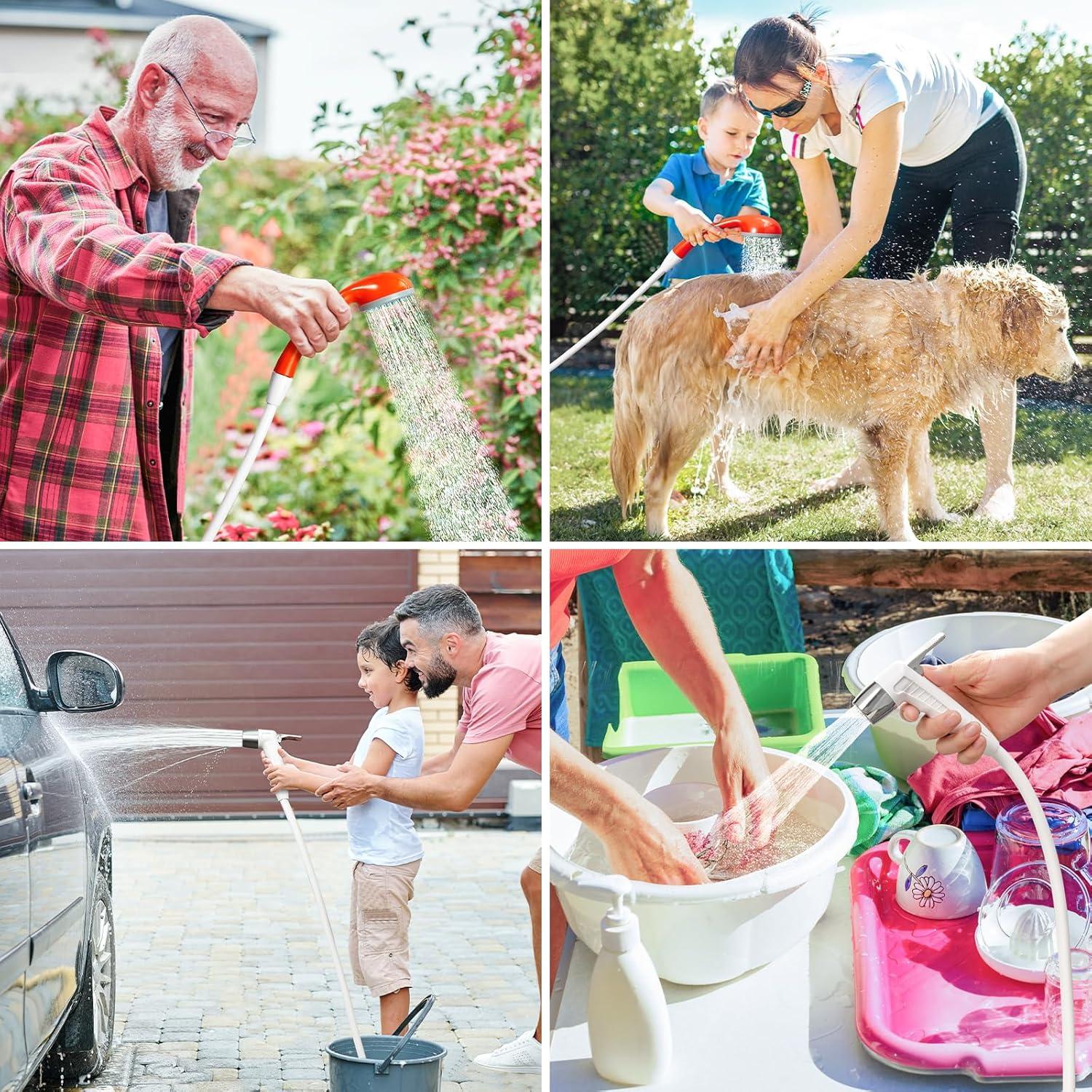 Ducha Portátil KEDSUM 4400mAh con Luz LED y USB C