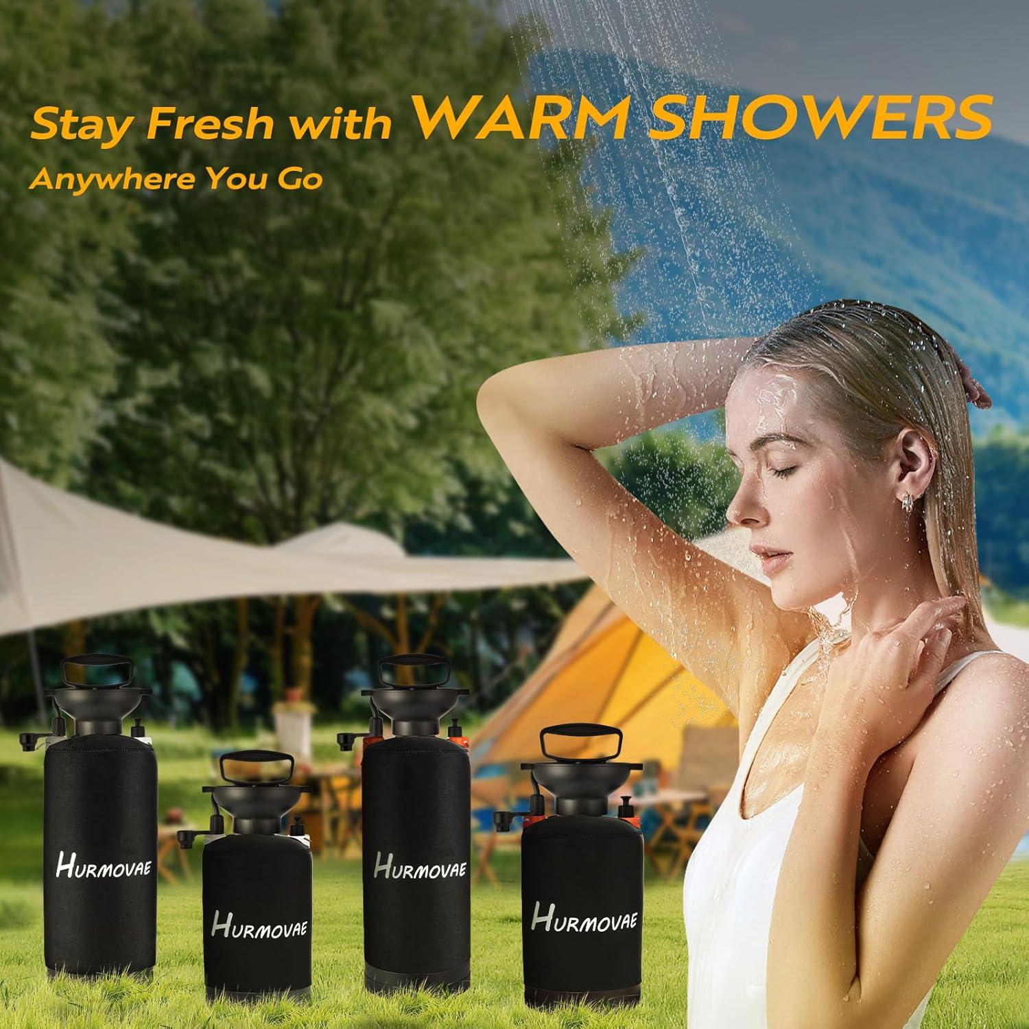 Ducha Portátil Hurmovae 8L Naranja - 10 Modos de Rocío