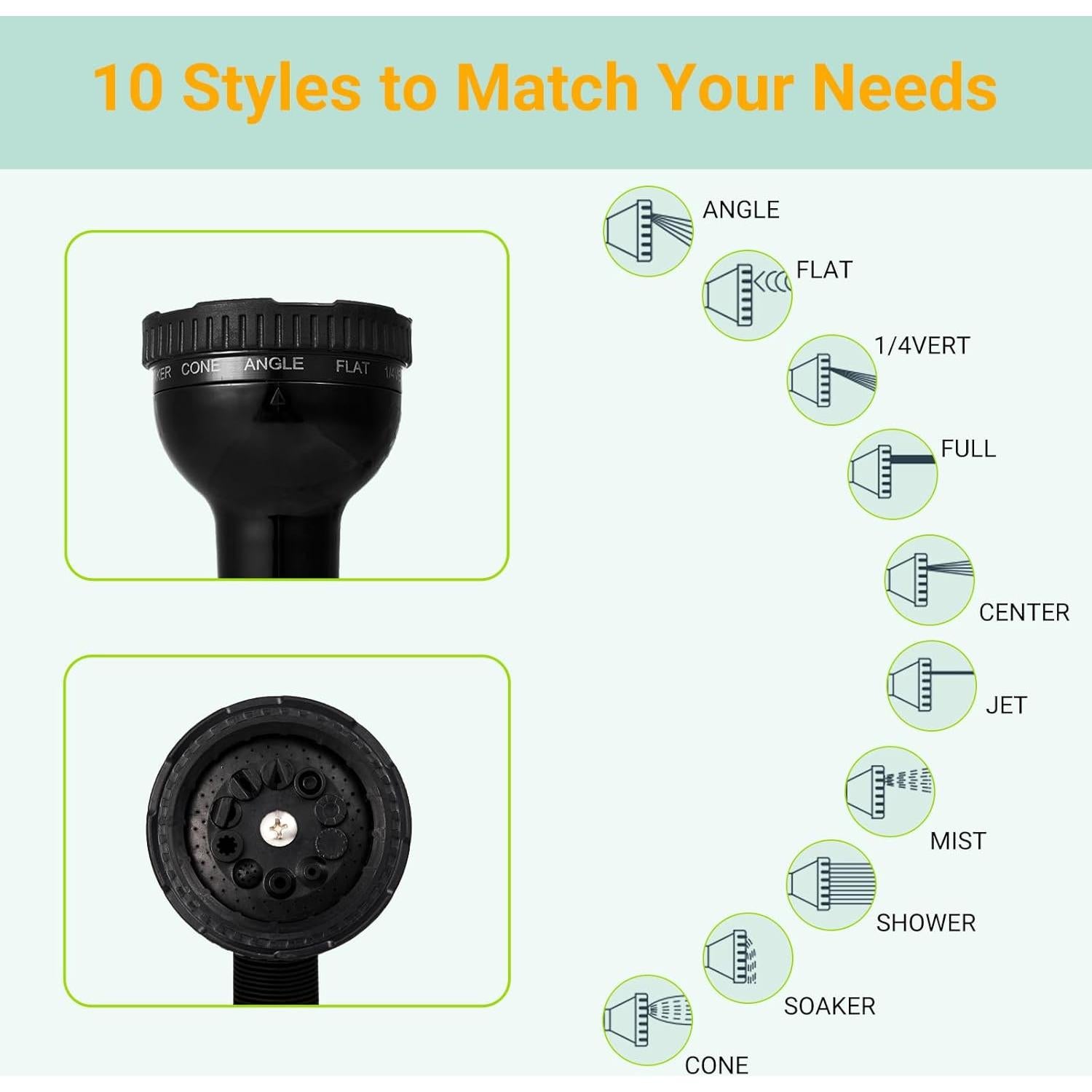 Ducha Portátil Hurmovae 8L Naranja - 10 Modos de Rocío