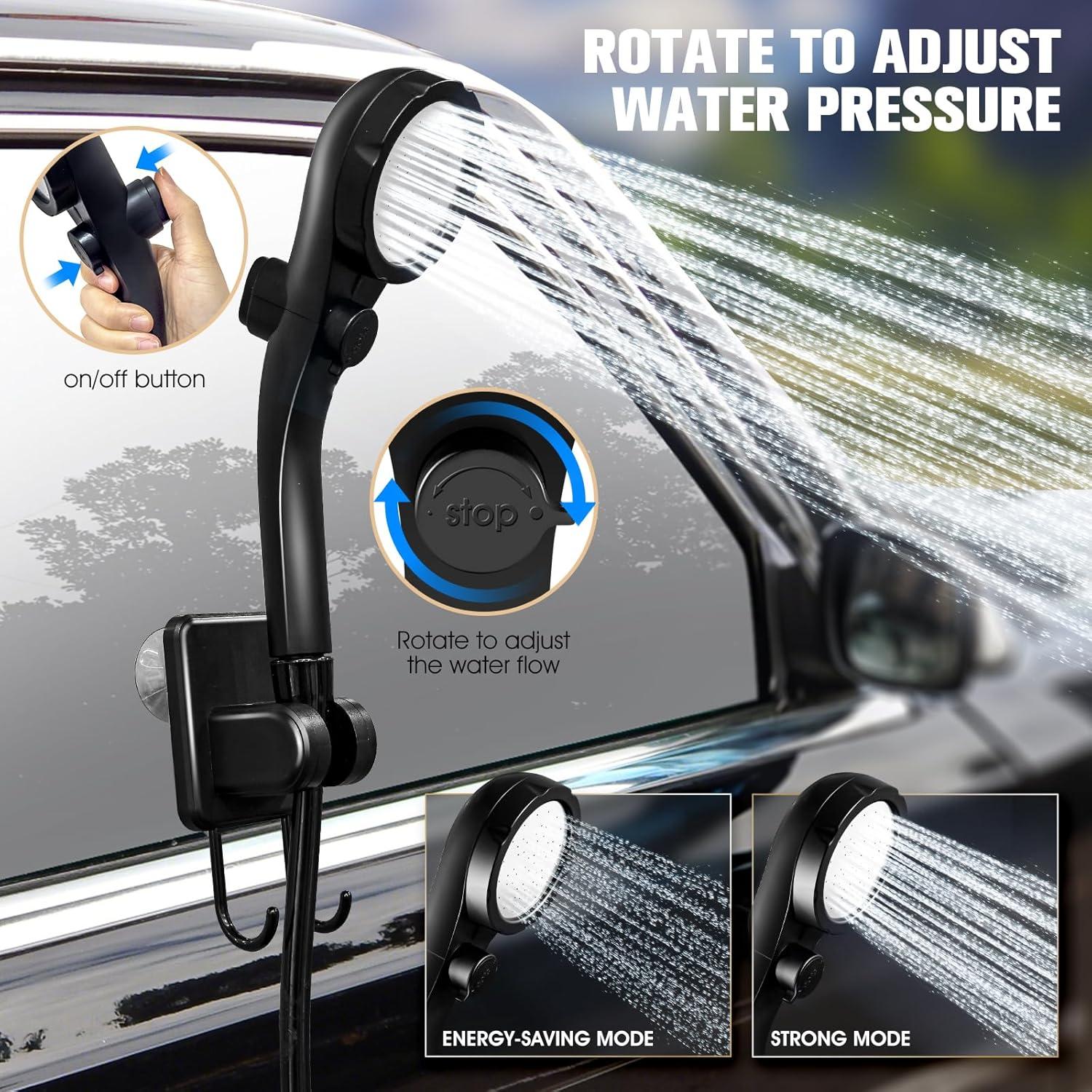 Ducha Portátil LanBlu HT2000W con Calentador 2000W para Camping