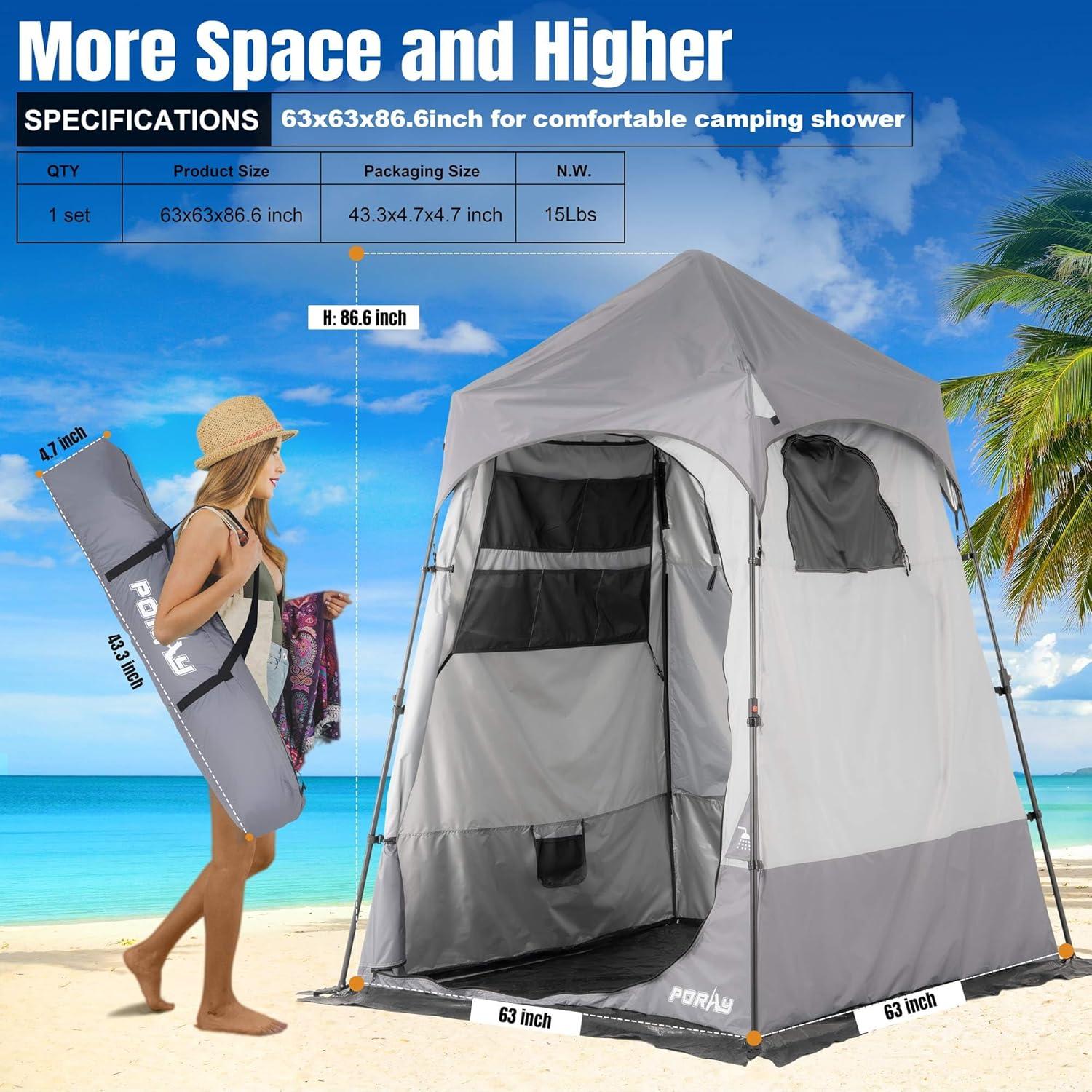 Tienda de Ducha Camping Deluxe porayhut SIG SHW 1 Persona