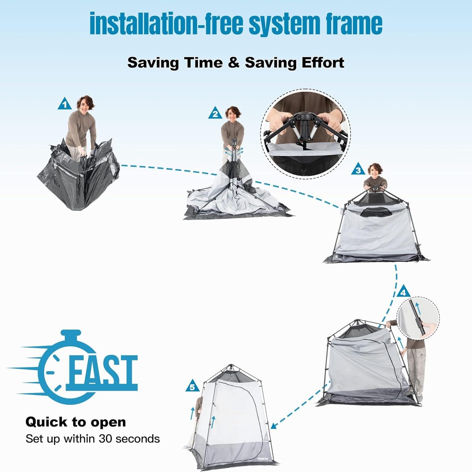 Tienda de Ducha Camping Deluxe porayhut SIG SHW 1 Persona