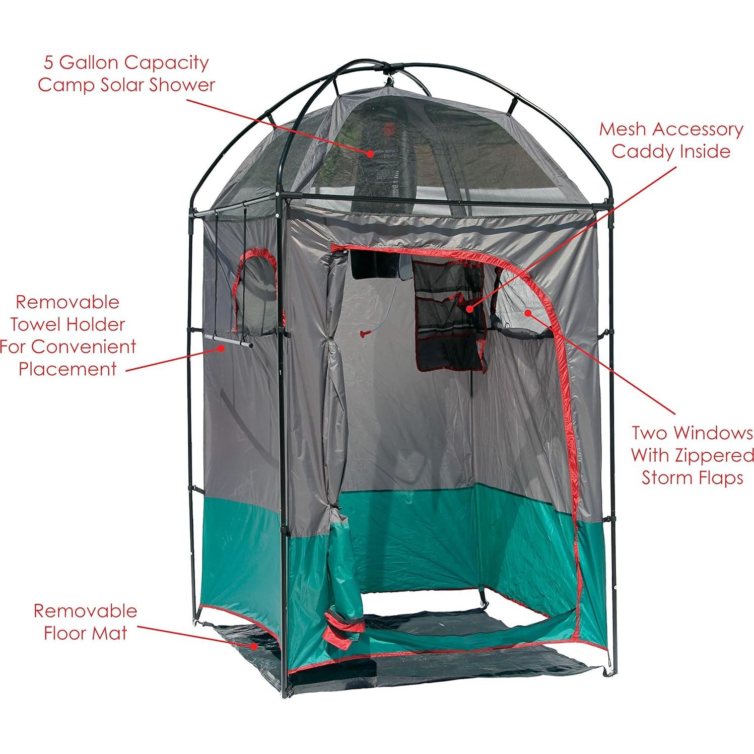 Ducha Portátil Texsport 01082 para Camping 5 Galones Gris