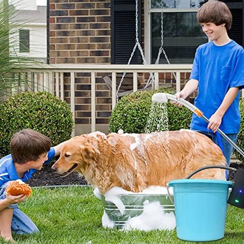 Ducha Portátil AZXJC con Batería 4400mAh y LED - Camping