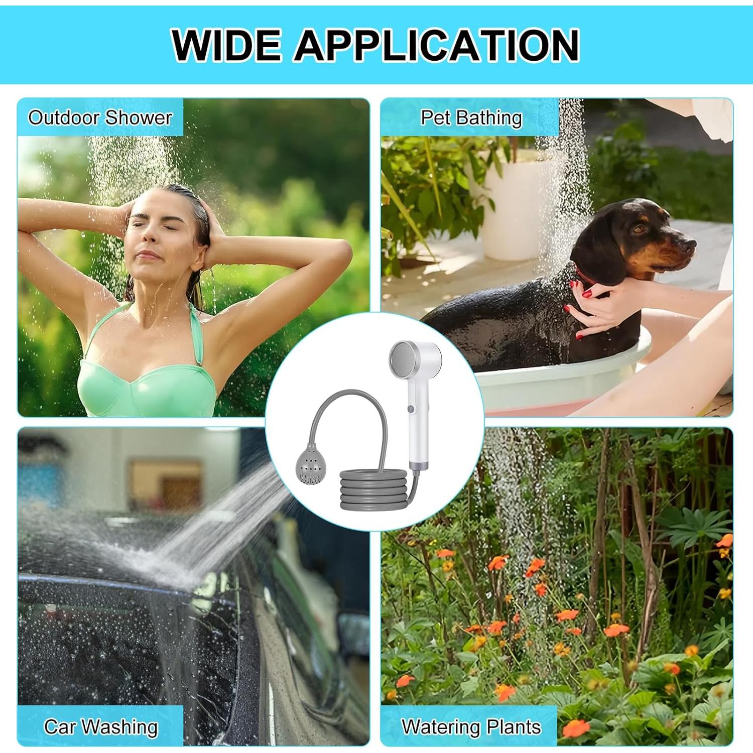 Ducha Portátil Ecumavin con Bomba Recargable 2600mAh