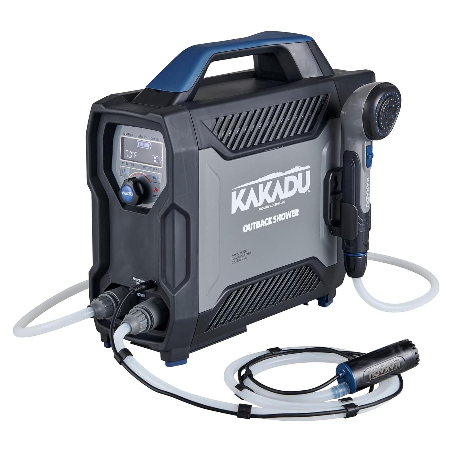 Ducha Portátil Kakadu Outback, Agua Caliente Instantánea, 7.26 kg
