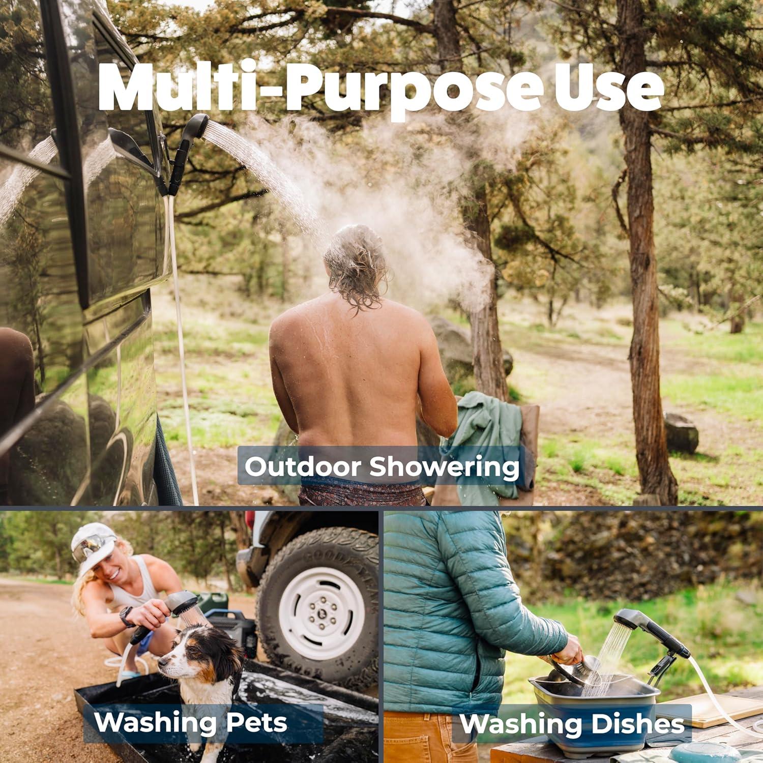 Ducha Portátil Kakadu Outback, Agua Caliente Instantánea, 7.26 kg