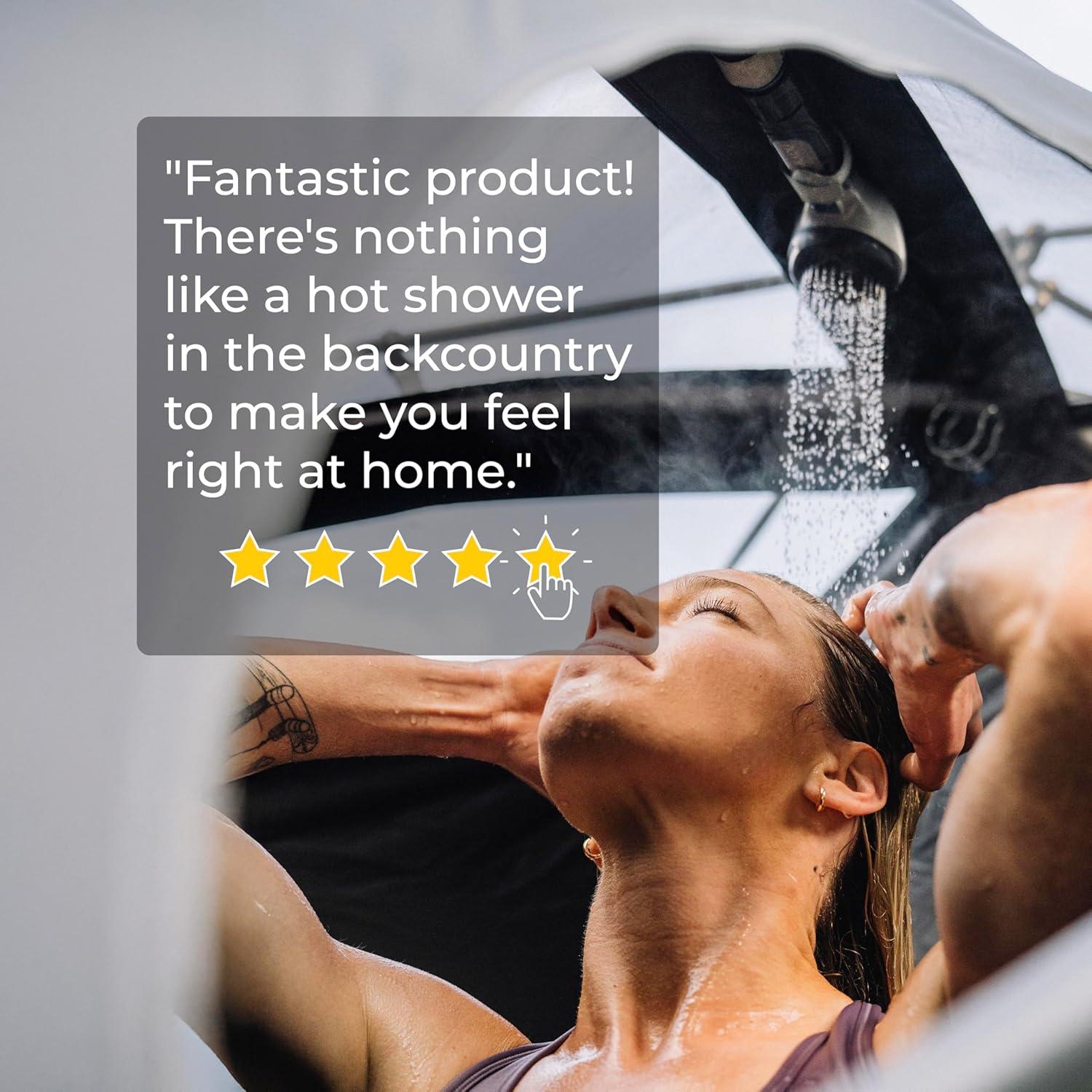 Ducha Portátil Kakadu Outback, Agua Caliente Instantánea, 7.26 kg