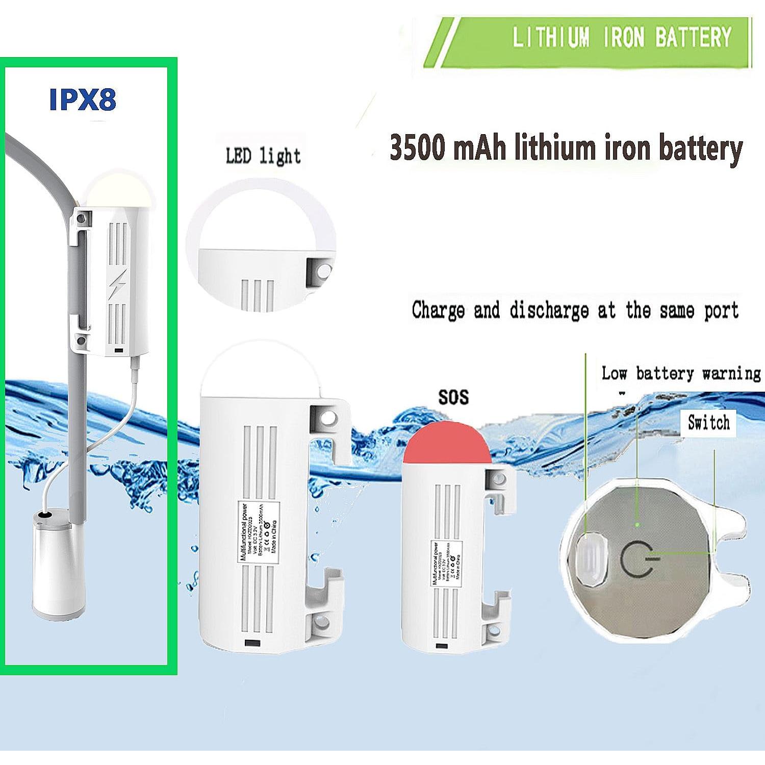 Ducha Portátil HONG XIN ZHI DA HXZD-2301 Recargable IPX8