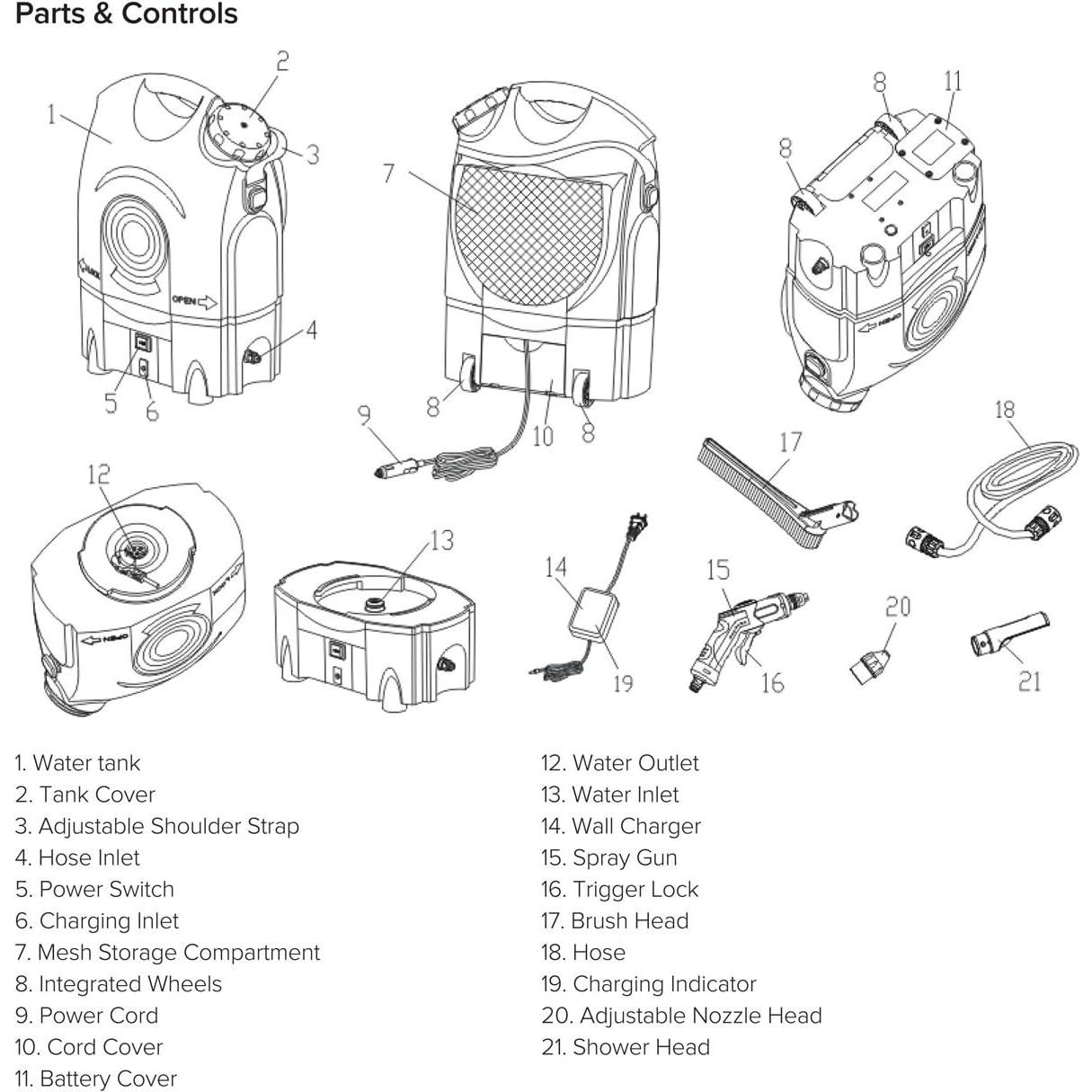 Lavadora Portátil Ivation IVA-SWASHER 17L Batería 12V