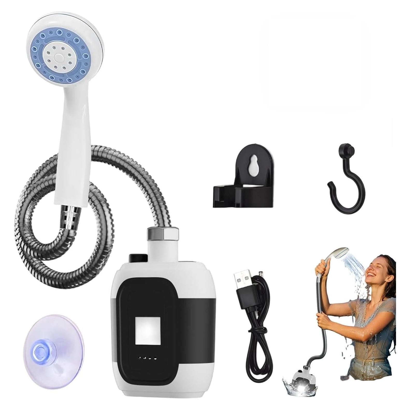 Ducha Portátil Recargable Genérico 2200mAh con Flujo Ajustable