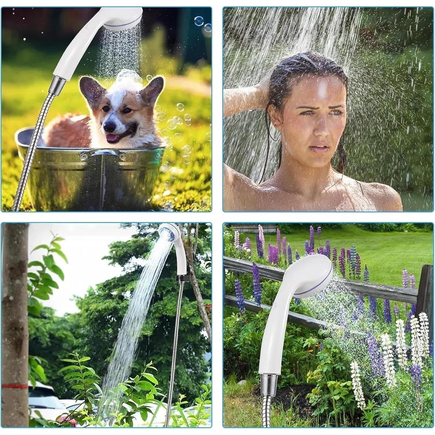 Ducha Portátil Recargable Genérico 2200mAh con Flujo Ajustable