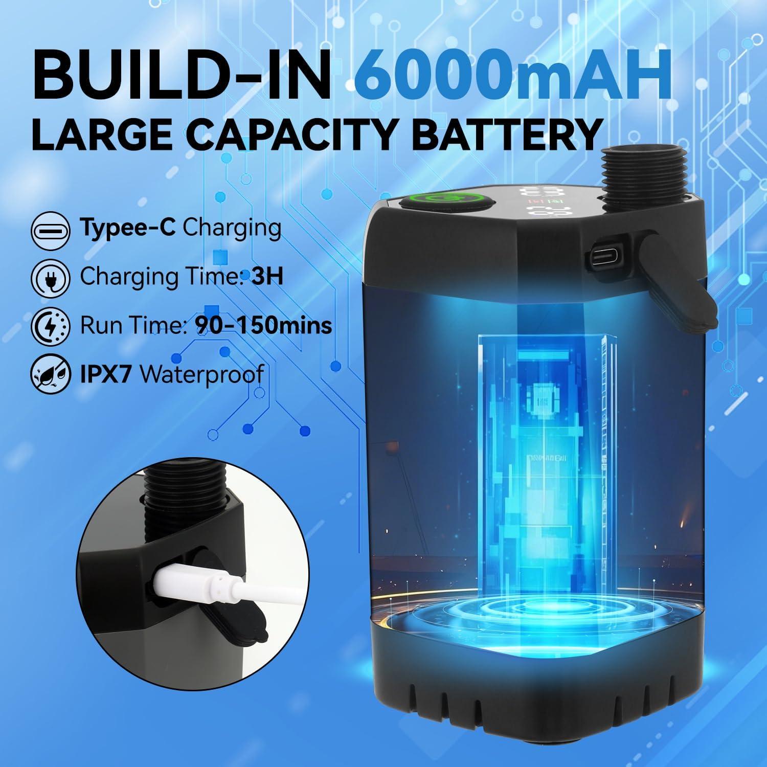 Ducha Portátil SYECCY con Calentador 1500W y Carpa 25L