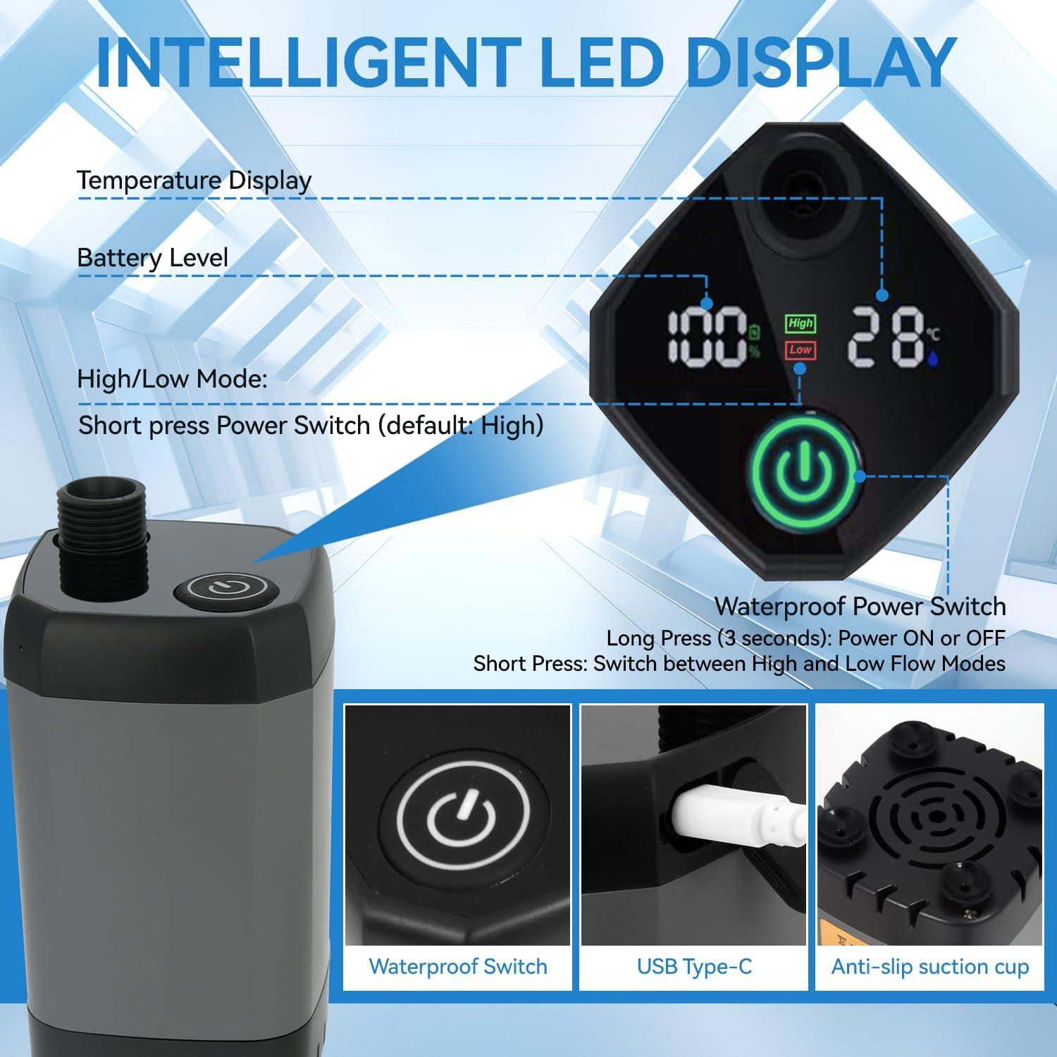 Ducha Portátil SYECCY con Calentador 1500W y Carpa 25L