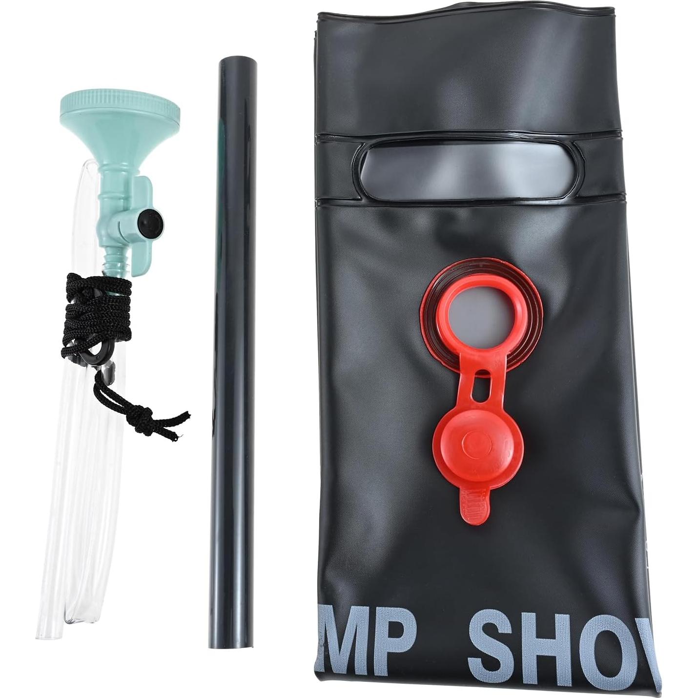 Bolsa de Ducha Solar MUXSAM 20L con Manguera y Cabezal Ajustable